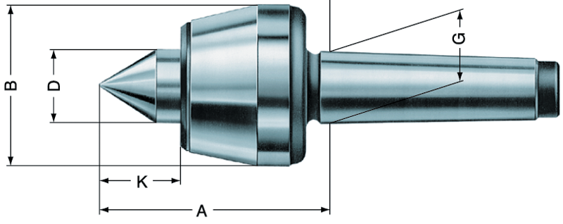 6MT Revolving Tailstock Standard - Live Center - Best Tool & Supply