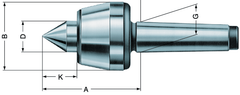 3MT Revolving Tailstock Standard - Live Center - Best Tool & Supply