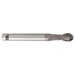 8mm Dia. - 100mm OAL - Carbide - Ball End HP End Mill-2 FL - Best Tool & Supply