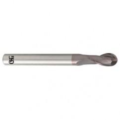 1.6mm Dia. - 50mm OAL - Carbide - Ball End HP End Mill-2 FL - Best Tool & Supply