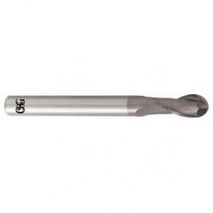 1/8" Dia. - 3" OAL - Carbide - Ball End HP End Mill-2 FL - Best Tool & Supply