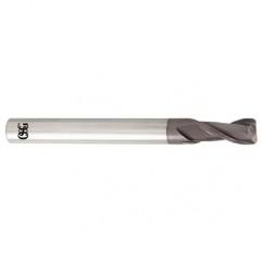 5/8 Dia. x 3-1/2 Overall Length 2-Flute .090 C/R Solid Carbide SE End Mill-Round Shank-Center Cutting-TiALN - Best Tool & Supply