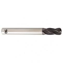 1/2 Dia. x 3 Overall Length 4-Flute .020 C/R Solid Carbide SE End Mill-Round Shank-Center Cutting-TiALN - Best Tool & Supply