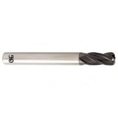 5/16 Dia. x 2-1/2 Overall Length 4-Flute .030 C/R Solid Carbide SE End Mill-Round Shank-Center Cutting-TiALN - Best Tool & Supply