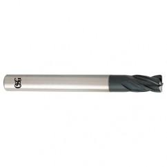 10mm Dia. x 100mm Overall Length 4-Flute 2mm C/R Solid Carbide SE End Mill-Round Shank-Center Cutting-TiALN - Best Tool & Supply