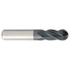 5/8" Dia. - 3-1/2" OAL - Carbide - Ball End HP End Mill-4 FL - Best Tool & Supply