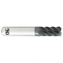 9/16 x 9/16 x 1-1/8 x 3-1/2 5Fl  C/R Carbide End Mill - TiALN - Best Tool & Supply