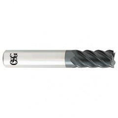 9/16 x 9/16 x 1-1/8 x 3-1/2 5Fl  C/R Carbide End Mill - TiALN - Best Tool & Supply