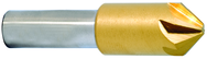 7/8" Size-1/2" Shank-82°-M42;TiN 6 Flute Chatterless Countersink - Best Tool & Supply