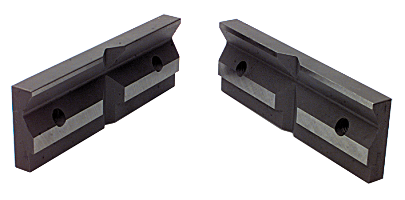 1-Pair Matching V-Groove Jaw Plates; For: 4/5" Speed Vise - Best Tool & Supply