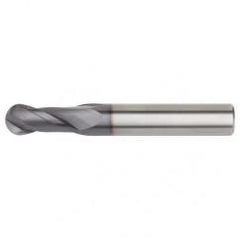 1/4x1/4x3/4x2-1/2 Ball Nose 2FL Carbide End Mill-Round Shank-TiAlN - Best Tool & Supply