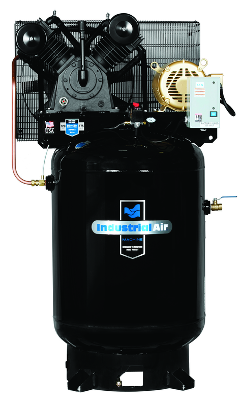 120 Gal Two Stage Air Compressor, Vertical, 175 PSI - Best Tool & Supply