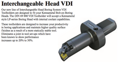 Interchangeable Head VDI - Part #: CNC86 58.5040-3 - Best Tool & Supply