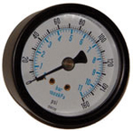 1/4 NPT Back Air Gauge 160 PSI - Best Tool & Supply