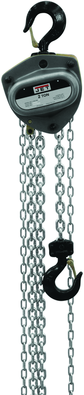 L-100-500WO-15, 5 Ton Hand Chain Hoist with 15' Lift & Overload Protection - Best Tool & Supply
