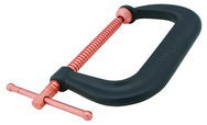 404-P, 400-P Series C-Clamp, 0" - 4-1/4" Jaw Opening, 3-1/4" Throat Depth - Best Tool & Supply