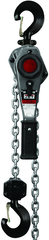 JLH Series 1-1/2 Ton Lever Hoist, 5' Lift with Overload Protection & Shipyard Hooks - Best Tool & Supply