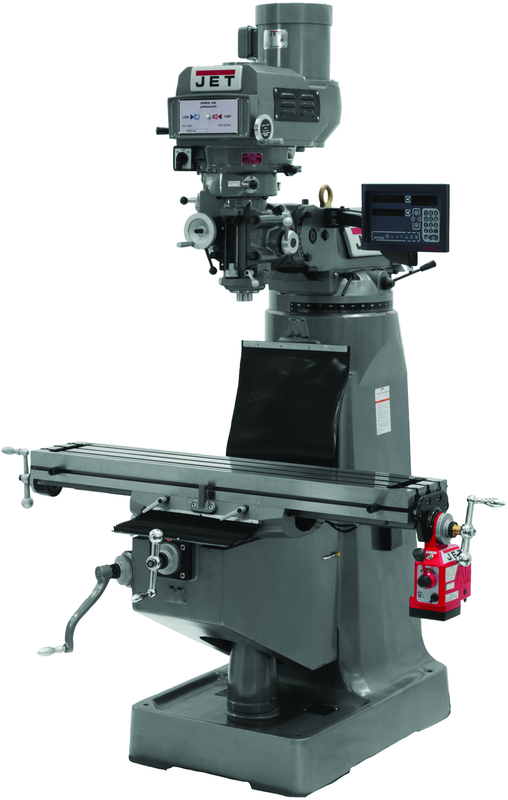 JTM-4VS Mill With Newall DP700 DRO and X- Axis Powerfeed - Best Tool & Supply