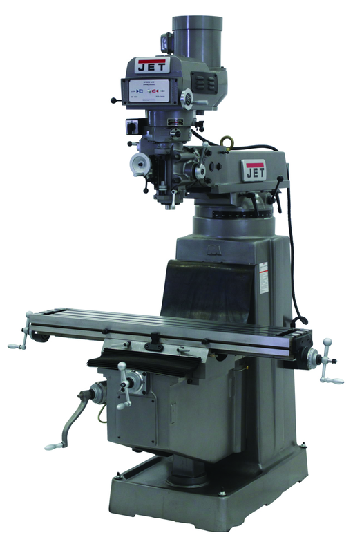 JTM-1050 Mill With 3-Axis ACU-RITE 200S DRO (Quill) and X-Axis Powerfeed - Best Tool & Supply