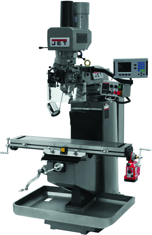 JTM-949EVS Mill With Acu-Rite 200S DRO With X-Axis Powerfeed and Air Powered Drawbar - Best Tool & Supply