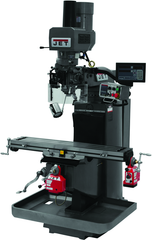 JTM-949EVS Mill With 3-Axis Newall DP700 DRO (Quill) With X and Y-Axis Powerfeeds and Air Powered Draw Bar - Best Tool & Supply