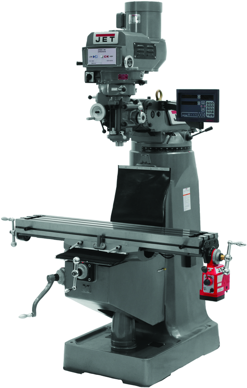 JTM-4VS-1 Mill With Newall DP700 DRO With X-Axis Powerfeed - Best Tool & Supply