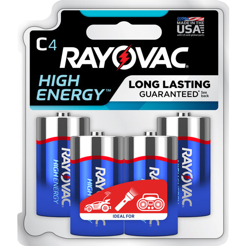 C High Energy Alkaline Batt-4Pk - Best Tool & Supply