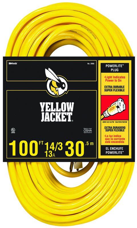 Extension Cord - 100' Heavy Duty 1-Outlet (Powerlite) - Best Tool & Supply