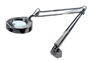 Floating Arm Magnifier Light - 5" Rnd Lens; 3 Diopter - Best Tool & Supply