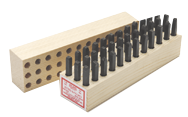 Young Bros Figure & Letter Stamps -- 5/16'' Type Size-Machine Made-36 Pieces per Set - Best Tool & Supply