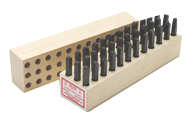 Young Bros Figure & Letter Stamps -- 3/16'' Type Size-Machine Made-36 Pieces per Set - Best Tool & Supply