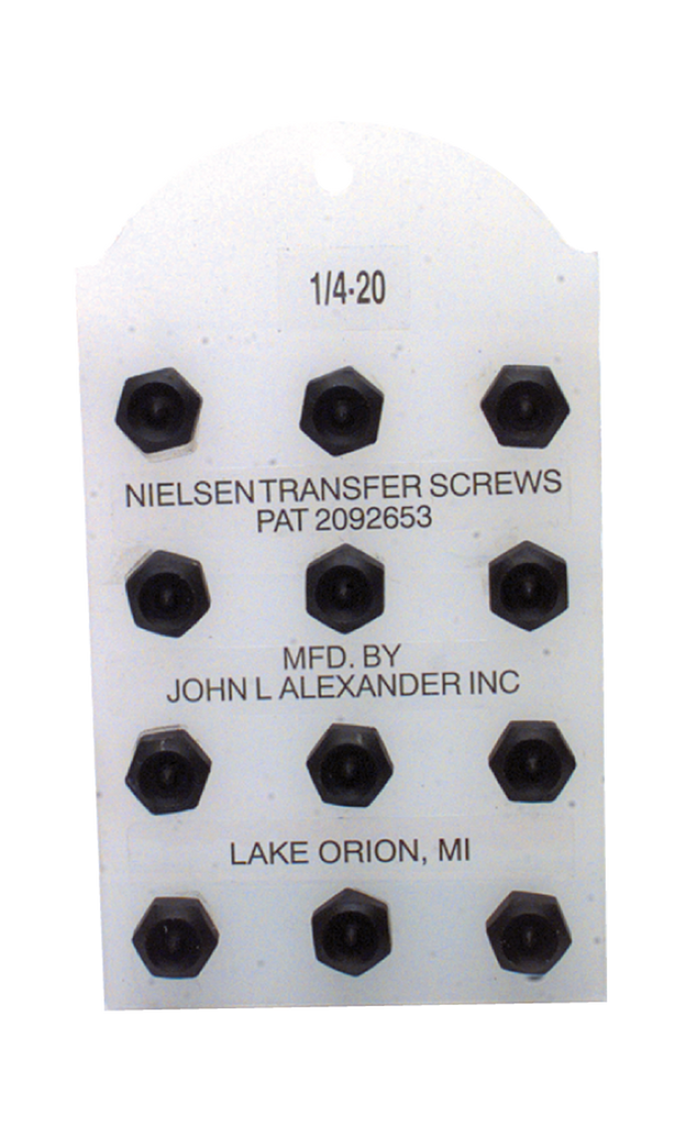 Nielsen Transfer Screw Set - 5/16 - 1/2 Set of 12) - Best Tool & Supply