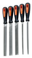 5 Pc. 8" Bastard Engineering File Set - Ergo Handles - Best Tool & Supply