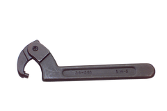 1-1/4 to 3'' Dia. Capacity - 7-1/2'' OAL - Adjustable Pin Spanner Wrench - Best Tool & Supply