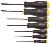 8 Piece - 2.0 - 10mm Screwdriver Style - Ball End Hex Driver Set with Ergo Handles - Best Tool & Supply