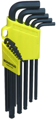 13 Piece - w/ProGuard Finish - Long Arm - Packaged in Swing Open Color Coded Case - Balldriver Tip Hex Key L-Wrench Set - Best Tool & Supply