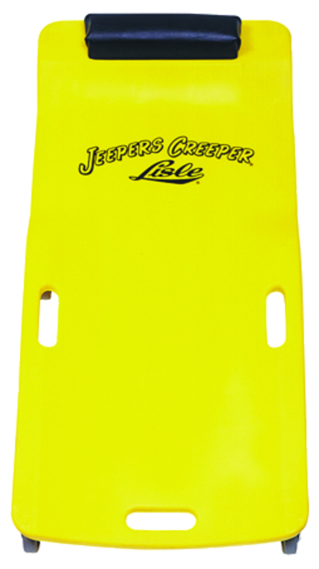 Low Profile Plastic Creeper - Body-fitting Design - Yellow - Best Tool & Supply