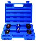 5T Hydraulic Flat Body Cylinder Kit with various height magnetic adapters in Carrying Case - Best Tool & Supply
