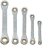 Snap-On/Williams (5 Piece) Straight Ratcheting Box Wrench Set - Metric - Best Tool & Supply