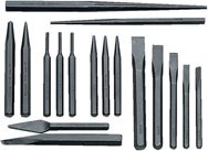 Snap-On/Williams 17 Piece Punch & Chisel Set -- #PC17; 1/8 to 1/2 Punches; 5/16 to 3/8 Chisels - Best Tool & Supply