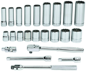 23 Piece - 3/8" Drive - 6 Point - Combination Kit - Best Tool & Supply