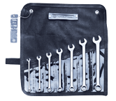 Wright Tool Fractional Combination Wrench Set -- 7 Pieces; 12PT Chrome Plated; Includes Sizes: 1/4; 5/16; 3/8; 7/16; 1/2; 9/16; 5/8"; Grip Feature - Best Tool & Supply