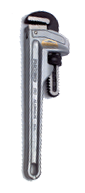 3" Pipe Capacity - 24" OAL - Aluminum Pipe Wrench - Best Tool & Supply