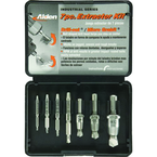 #7017P; Removes #6 to #12 Screws; 7 Piece Extractor Kit - Screw Extractor - Best Tool & Supply