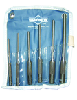 6 Piece Roll Pin Punch Set --  1/8 to 5/16'' Diameter - Best Tool & Supply