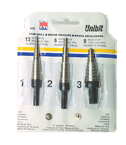 3 Pc. HSS Unibit Step Drill Set - Best Tool & Supply