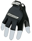 Black/Gray Synthetic Leather/Breathable Mach-5 Impact Gloves - Best Tool & Supply