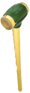 Rawhide Face Sledge Hammer -- 8 lb--36'' Hickory Handle--2-3/4'' Head Diameter - Best Tool & Supply