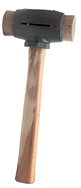 Rawhide Hammer with Face - 2.75 lb; Wood Handle; 1-3/4'' Head Diameter - Best Tool & Supply