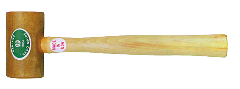 Garland Rawhide Mallet -- 6 oz; Hickory Handle; 1-1/2'' Head Diameter - Best Tool & Supply